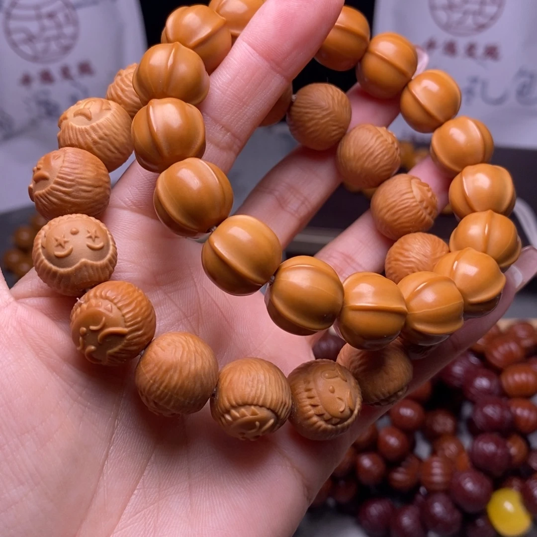 阿***水文玩核桃手串布布鲨鱼