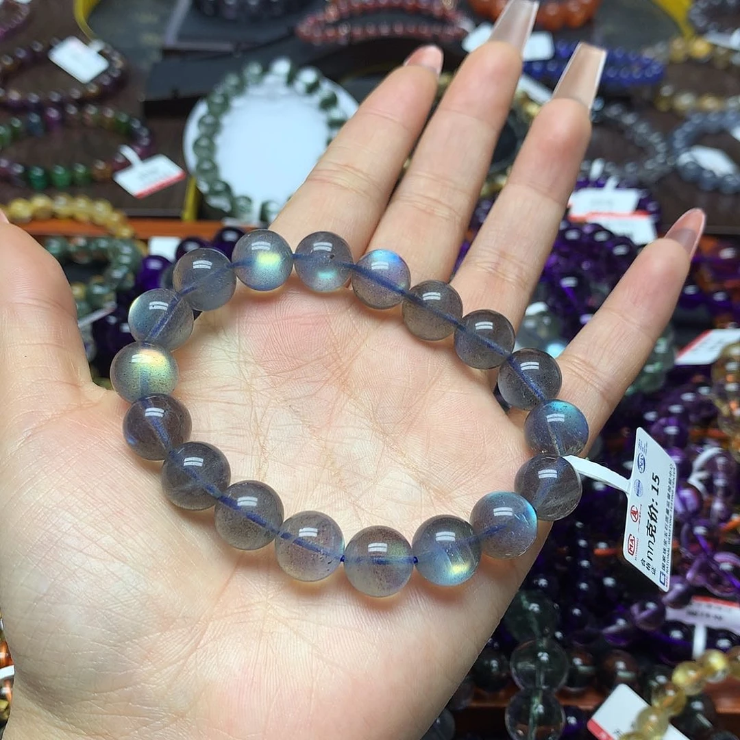 拉长石手链未镶嵌小*芽手链