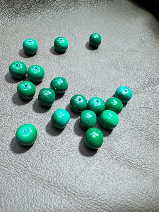 蓝绿色单珠 单珠吊坠 F363