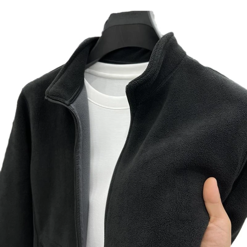 外套男款秋冬 户外加绒立领