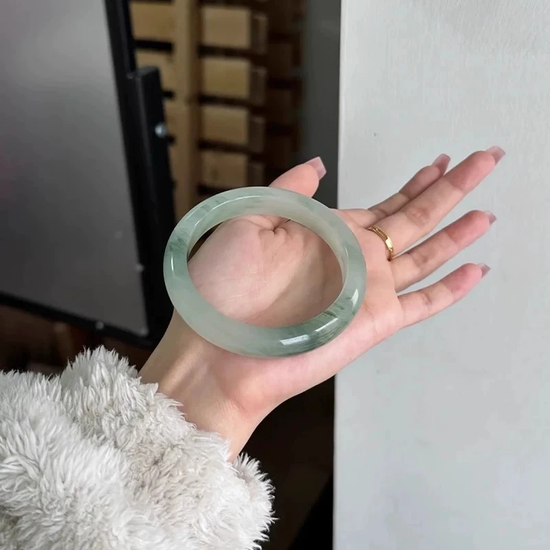 非金属布艺手镯 新疆天山翠绿飘花女士时尚百搭正圈