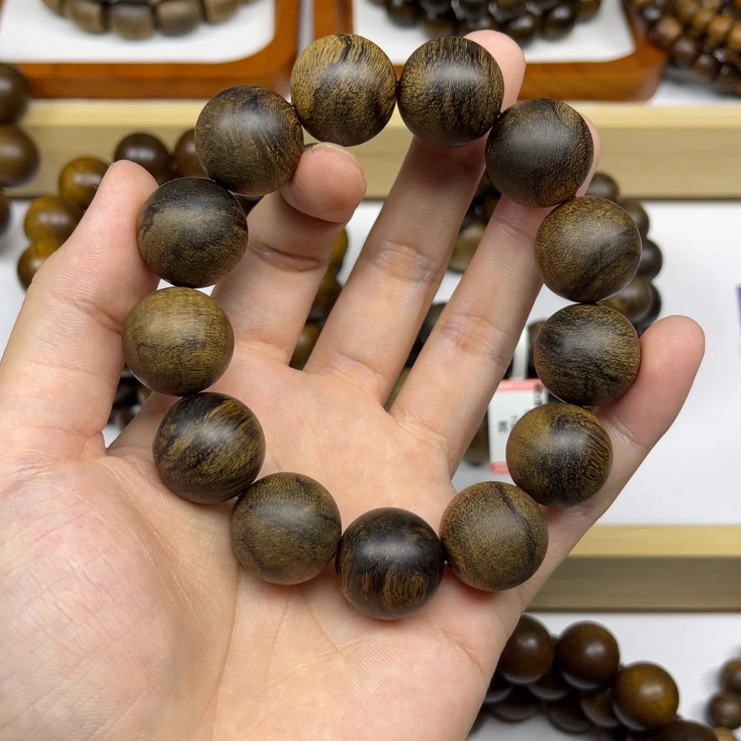 鹏***盛手串沉香越南芽庄白棋楠1.8