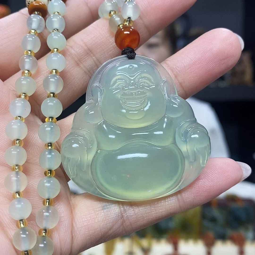 未镶嵌岫玉挂件挂件吊坠项链