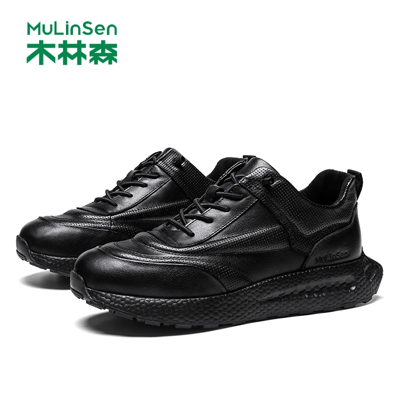 【三重头层牛皮】金标系列2025新款男士高端商务休闲皮鞋轻便不累脚