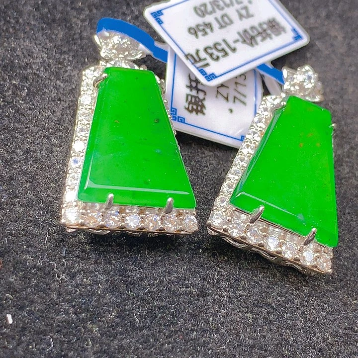 翡翠银S925镶嵌颈饰