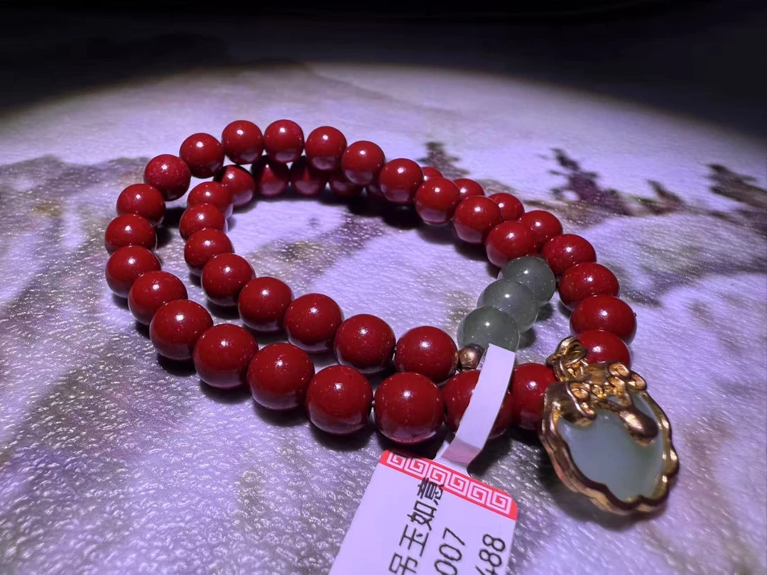含辰砂工艺品 精美手串 朱多圈平安