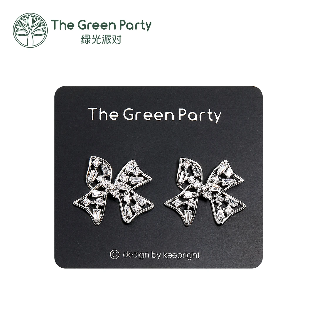 TheGreenParty新款蝴蝶耳钉