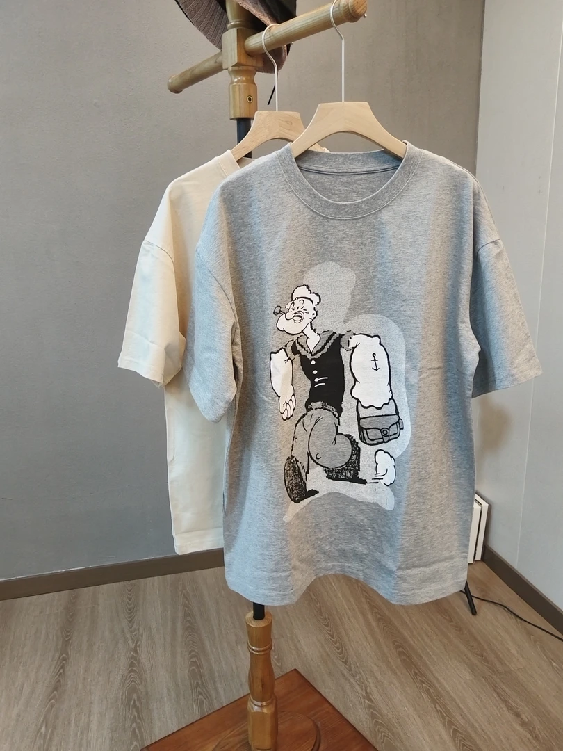 喜柿-【大力水手】卡通印花百搭短袖T恤（两色尺码有微差）#25146