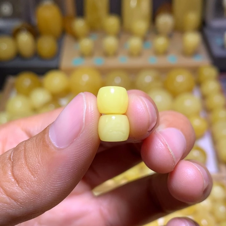 未镶嵌蜜蜡裸石天然俄料白花蜜蜡精工直切8