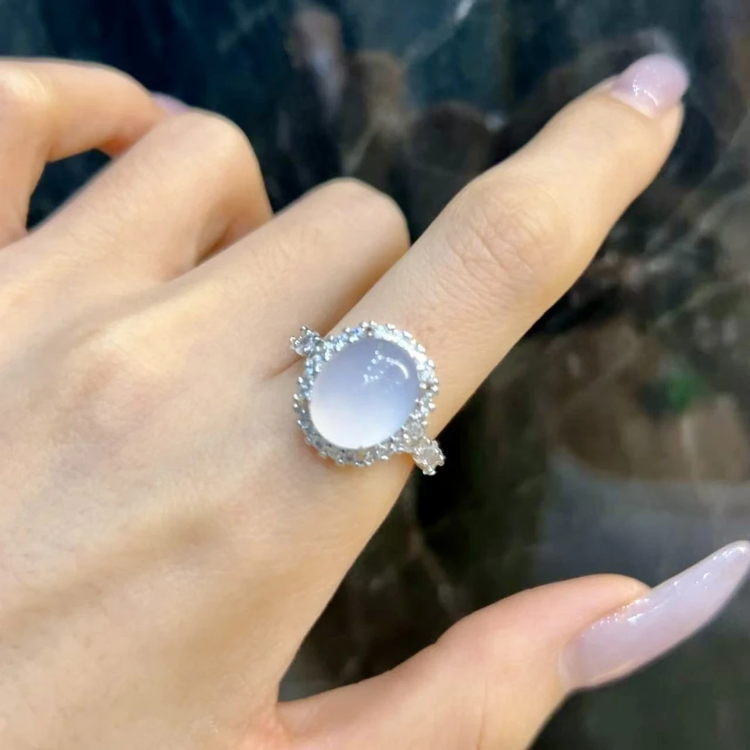 铜合金锆石戒指 白鸽子蛋戒指