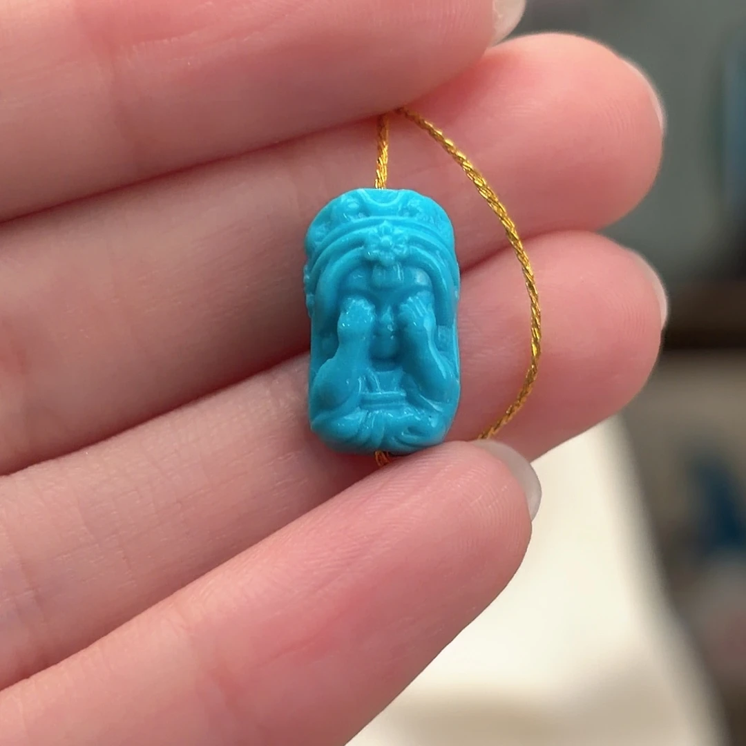 迪***合绿松石未镶嵌颈饰