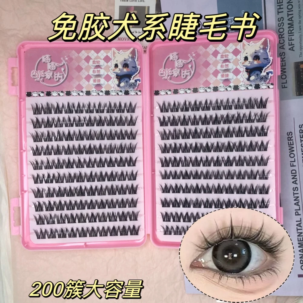 新款免胶犬系大容量睫毛书无辜大眼可爱软萌圆眼上镜百搭自然大气