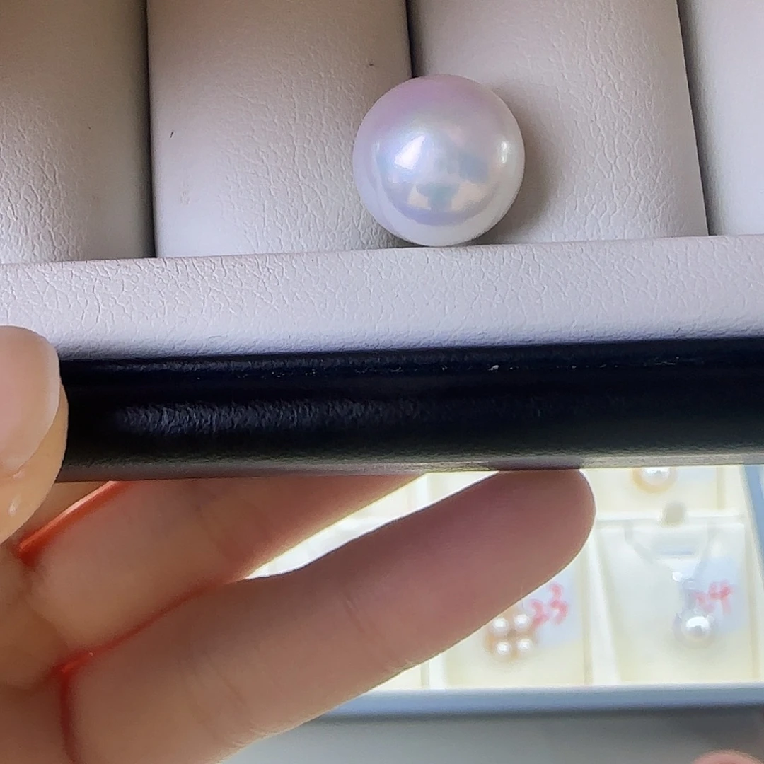 淡水珍珠未镶嵌颈饰11～12裸珠定制