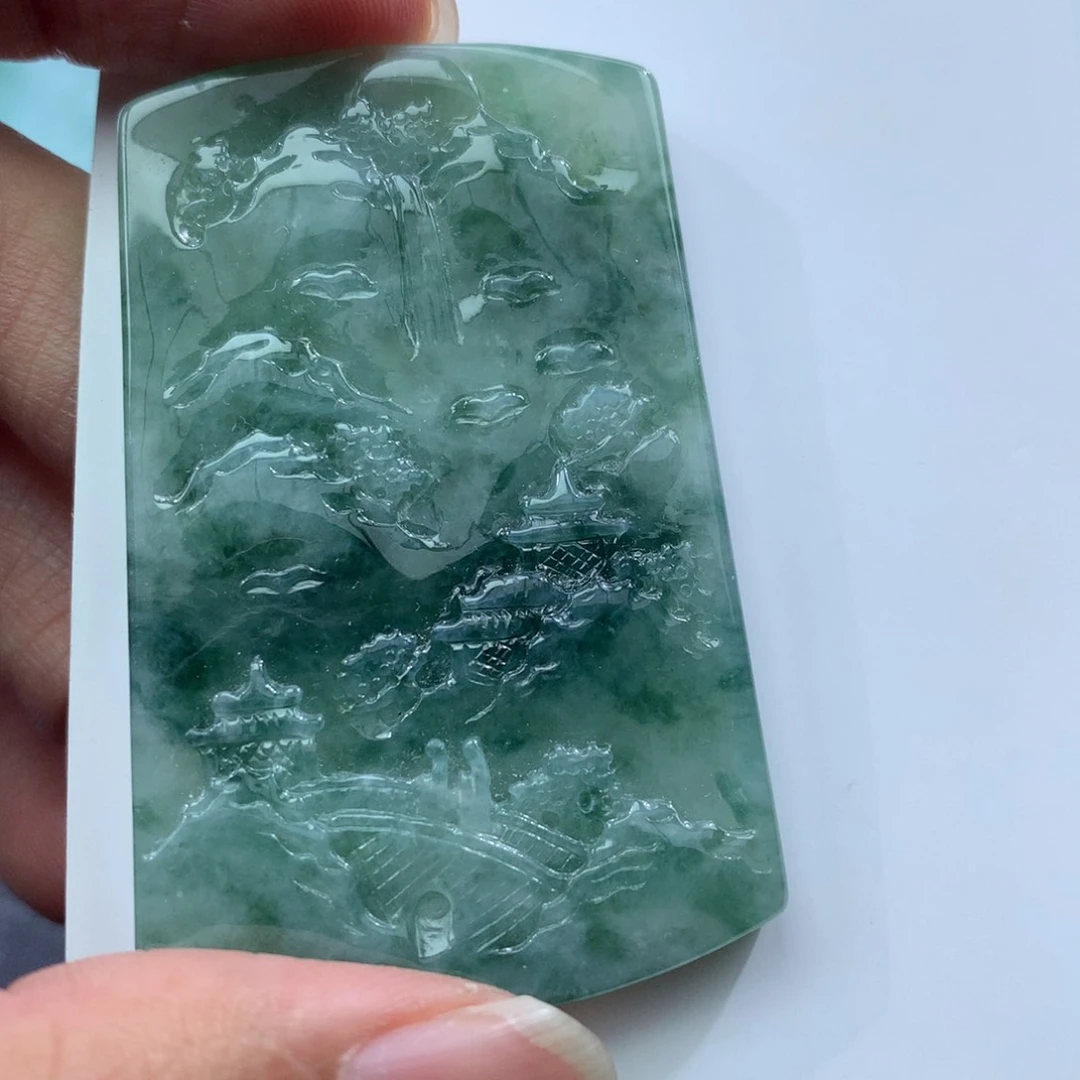 颈饰未镶嵌翡翠缅甸天然A货翡翠