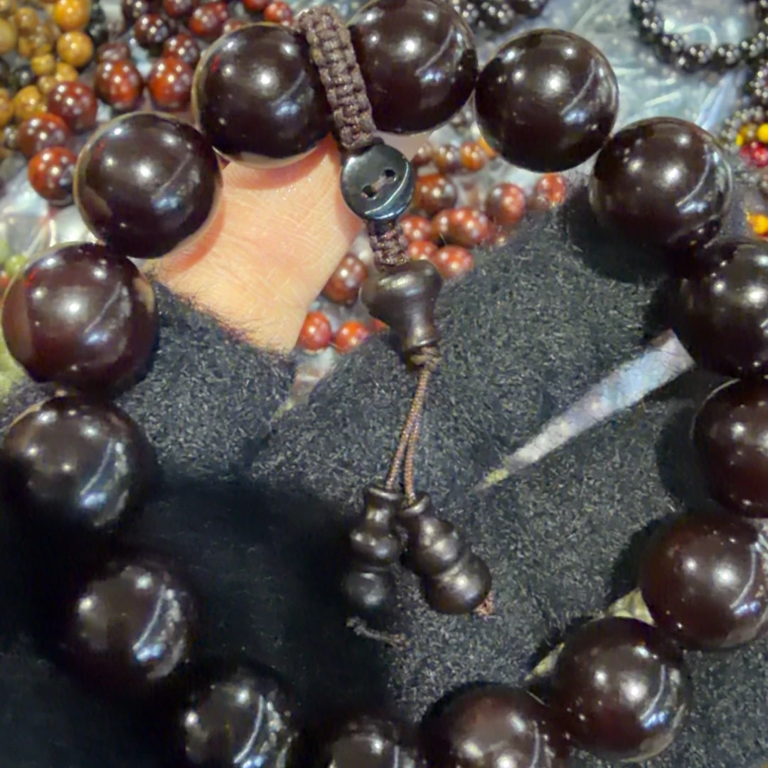 柏香籽/百香籽把件紫檀