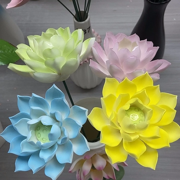 陶瓷纯手工捏花设计