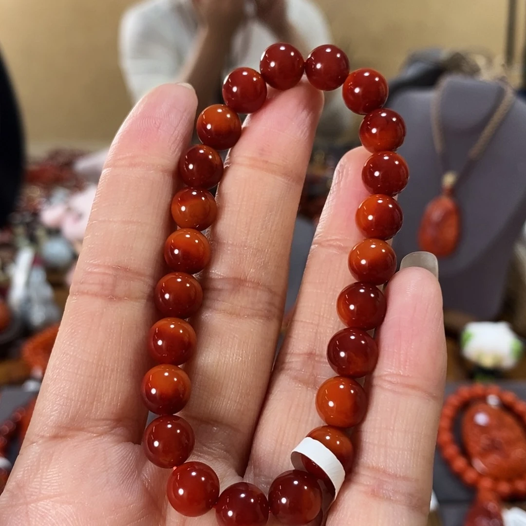 未镶嵌原矿8mm南红玛瑙出**崔