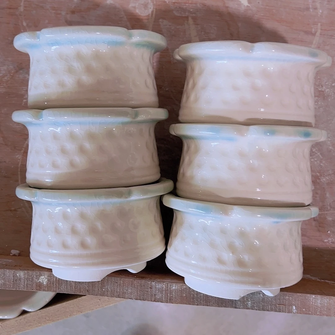 红陶陶瓷花盆当场满12包邮