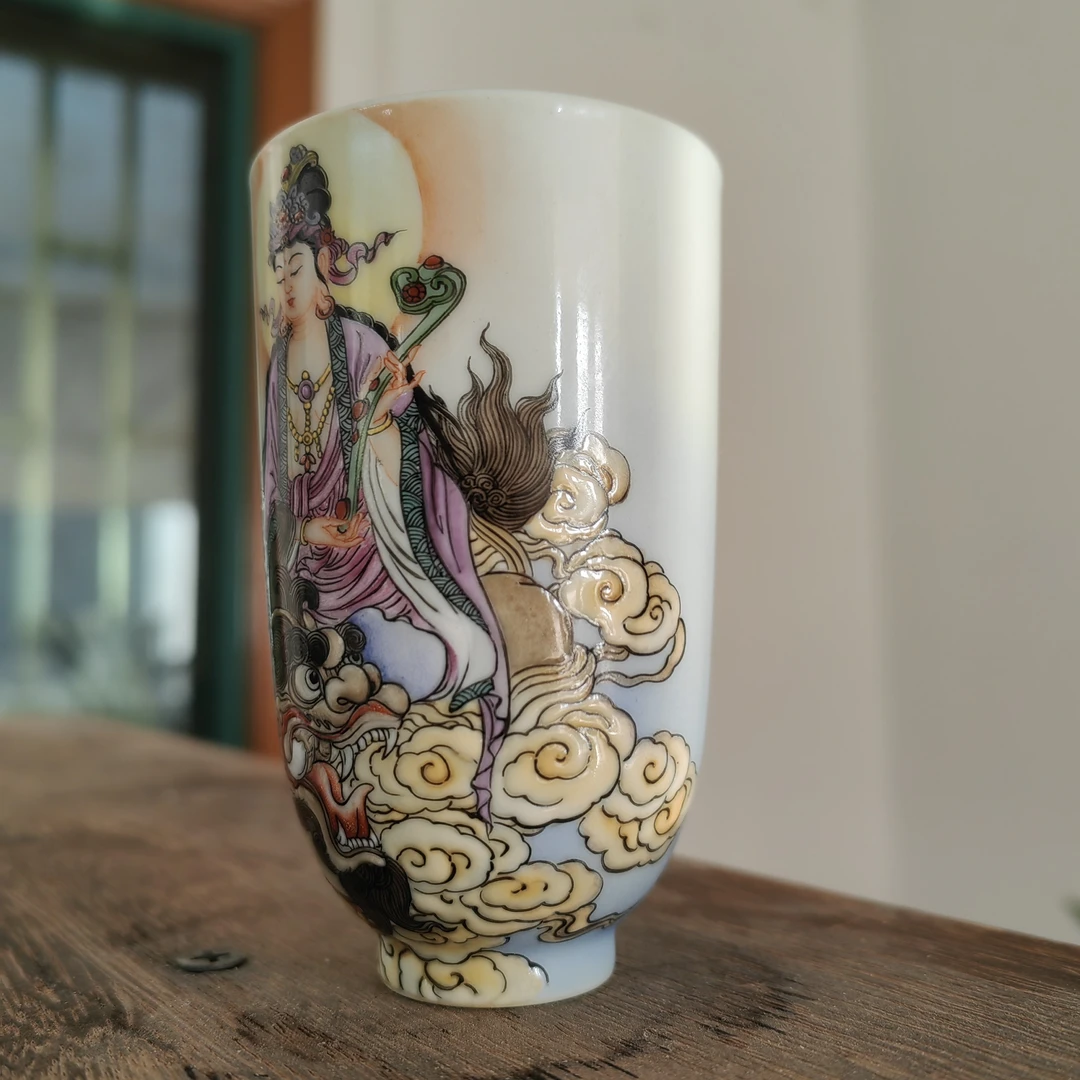 中式家用品茗杯大容量主人茶杯泡茶专用茶具器具