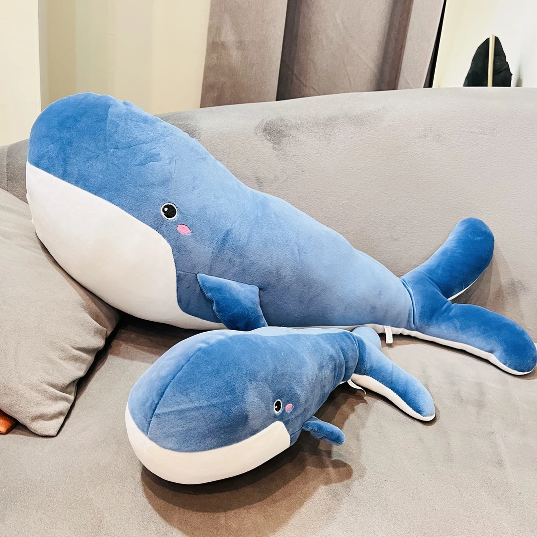 创意小鲨鱼玩偶客厅卧室摆件