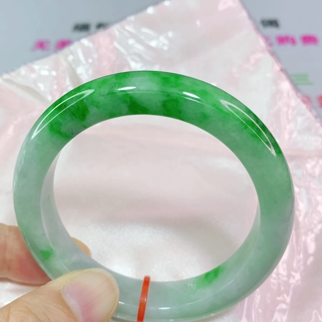 未镶嵌手镯翡翠55.2圈口正圈