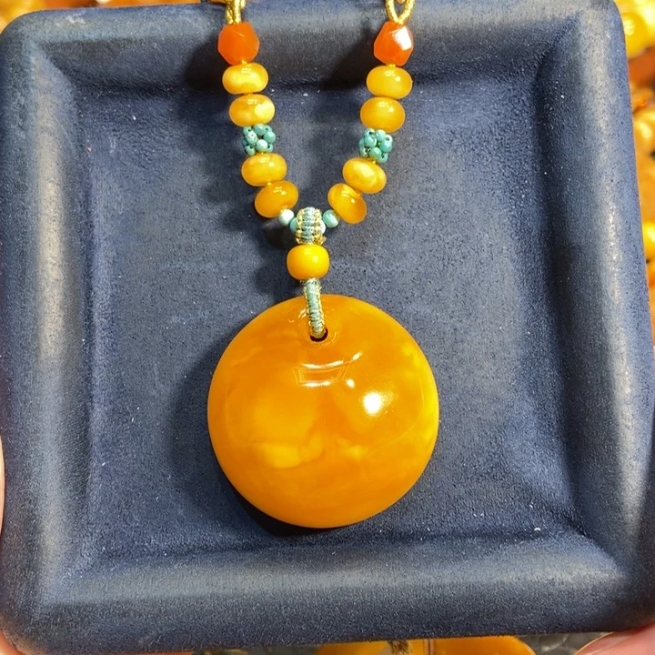 蜜蜡颈饰未镶嵌蜜蜡