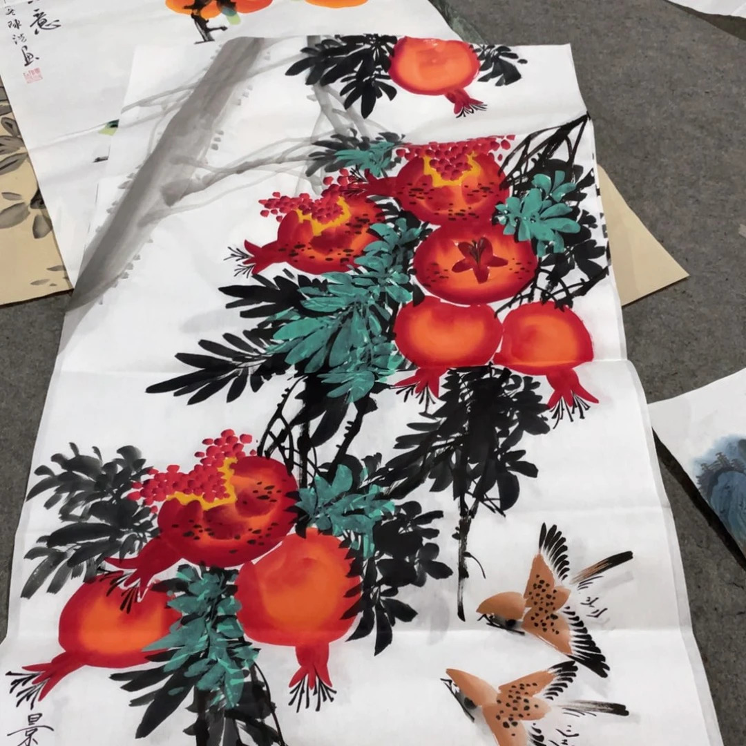 国画国画作品画心一张