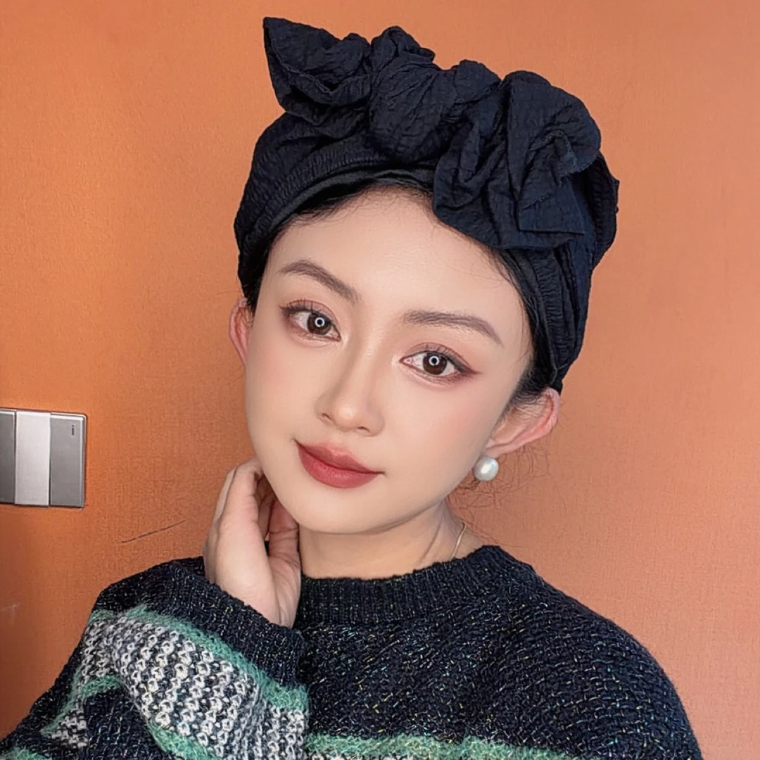 爱姐妹 法式复古风方形包头帽（可DIY）