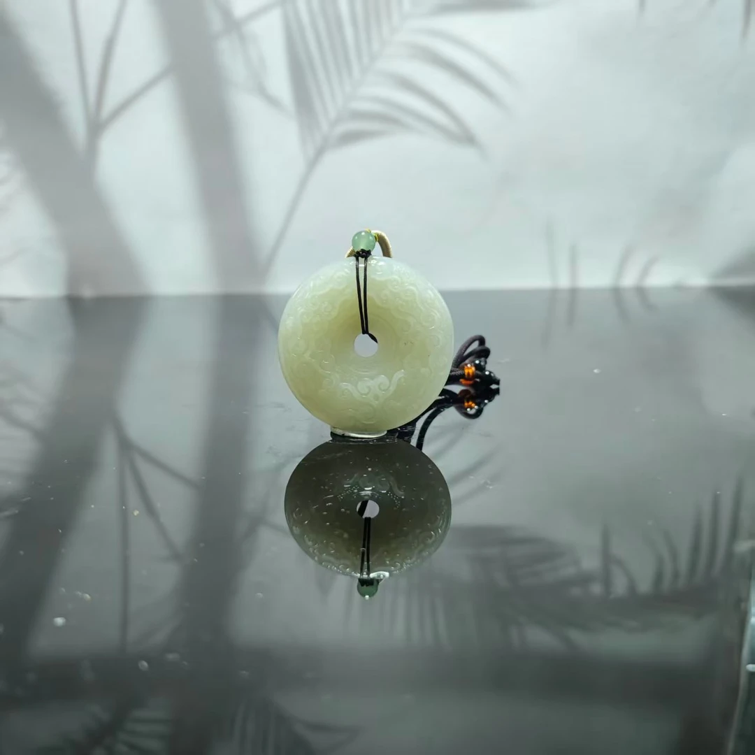 J和田玉平安扣吊坠0198