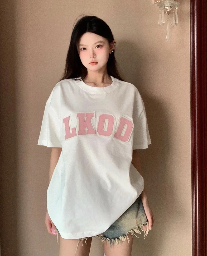 【伊娃的店】LK无性别主义纯棉撞色logo字母短袖！多巴胺！别占库存！