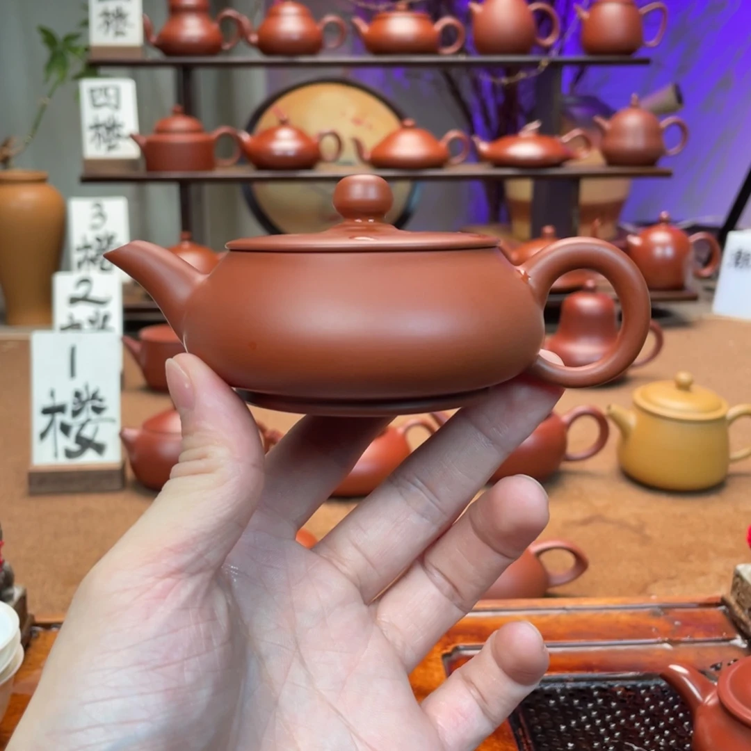 紫砂潮州手拉壶超薄明炉