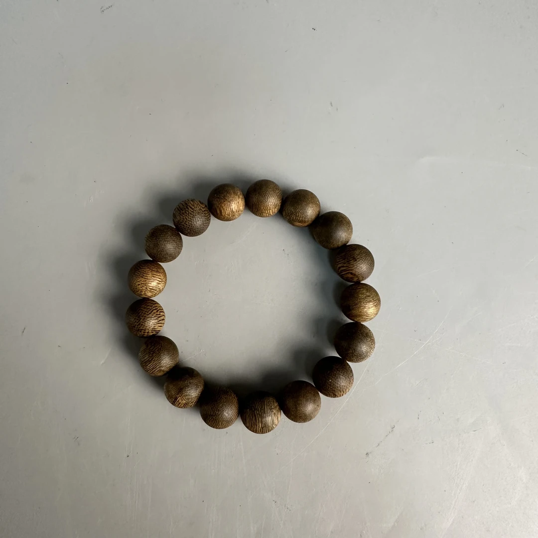 沉香 柬埔寨 9分沉 12mm单圈手串-M25GC008088-100