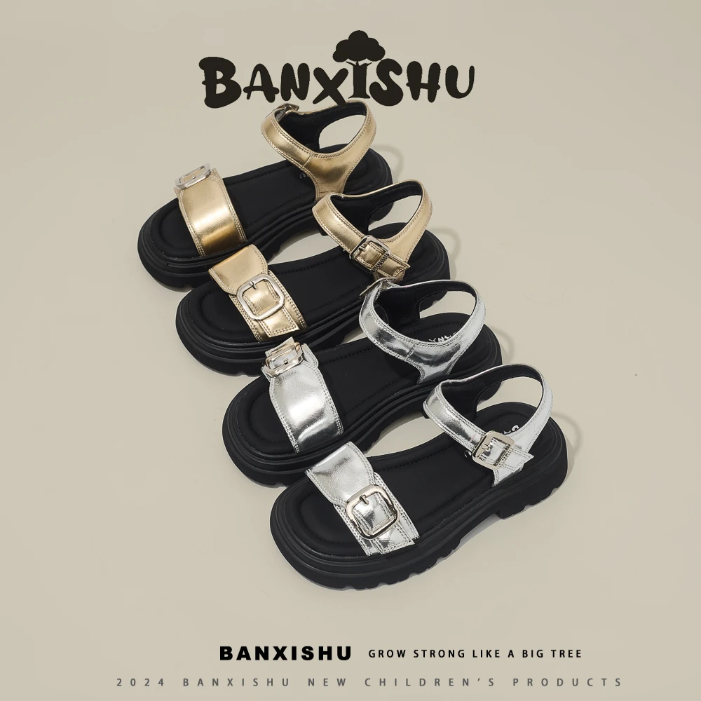 BANXISHU/班喜树 2025夏季女童时尚休闲百搭小众仙女风时装凉鞋