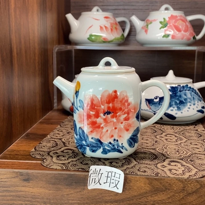 釉下老陶泥手工绘制