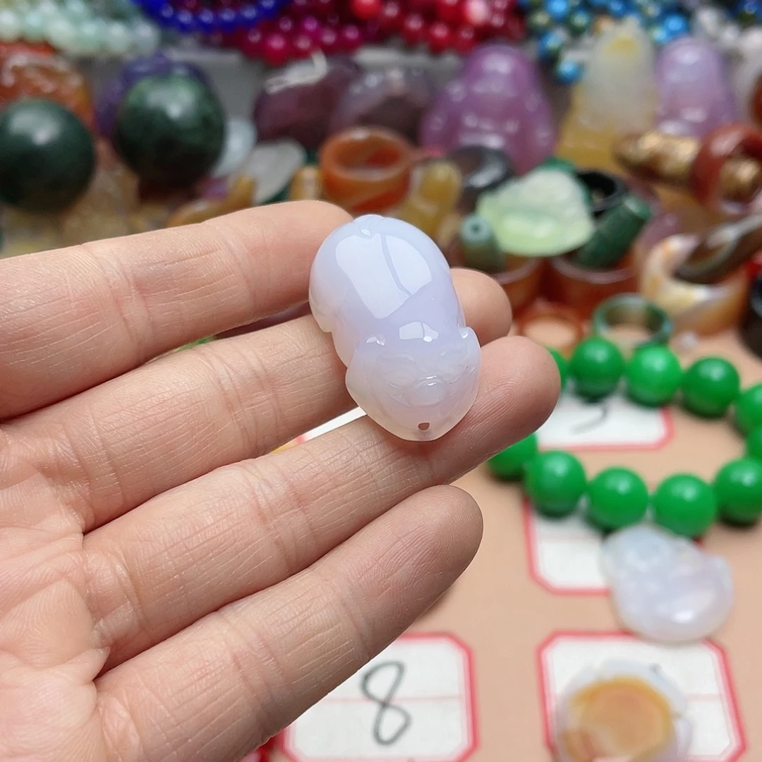 玛瑙/玉髓颈饰合金美**霞