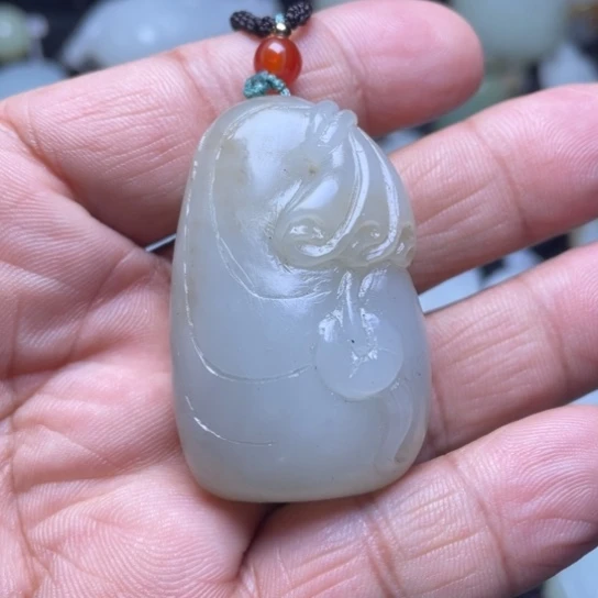 吊坠(不含链)未镶嵌和田玉