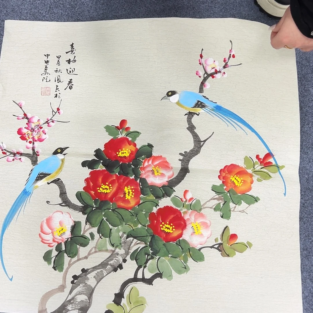 国画国画作品纯手绘制作品