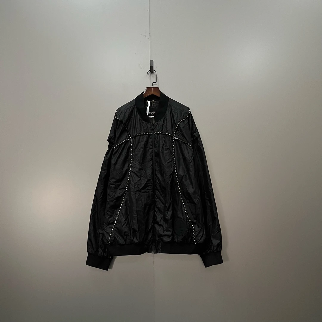 99新 FENDI/芬迪 (ll) 高科技布料袖子可拆卸夹克 54码/000461