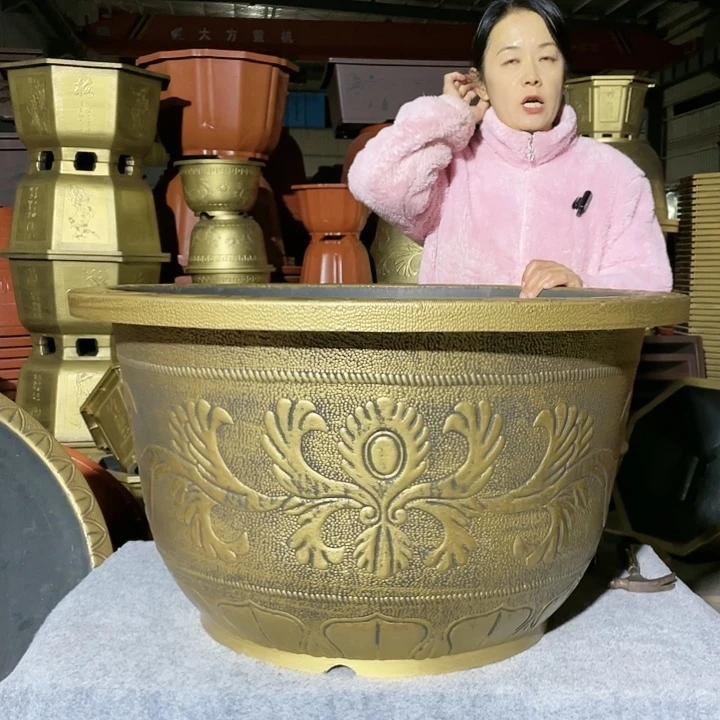 圆盆古铜八零两个