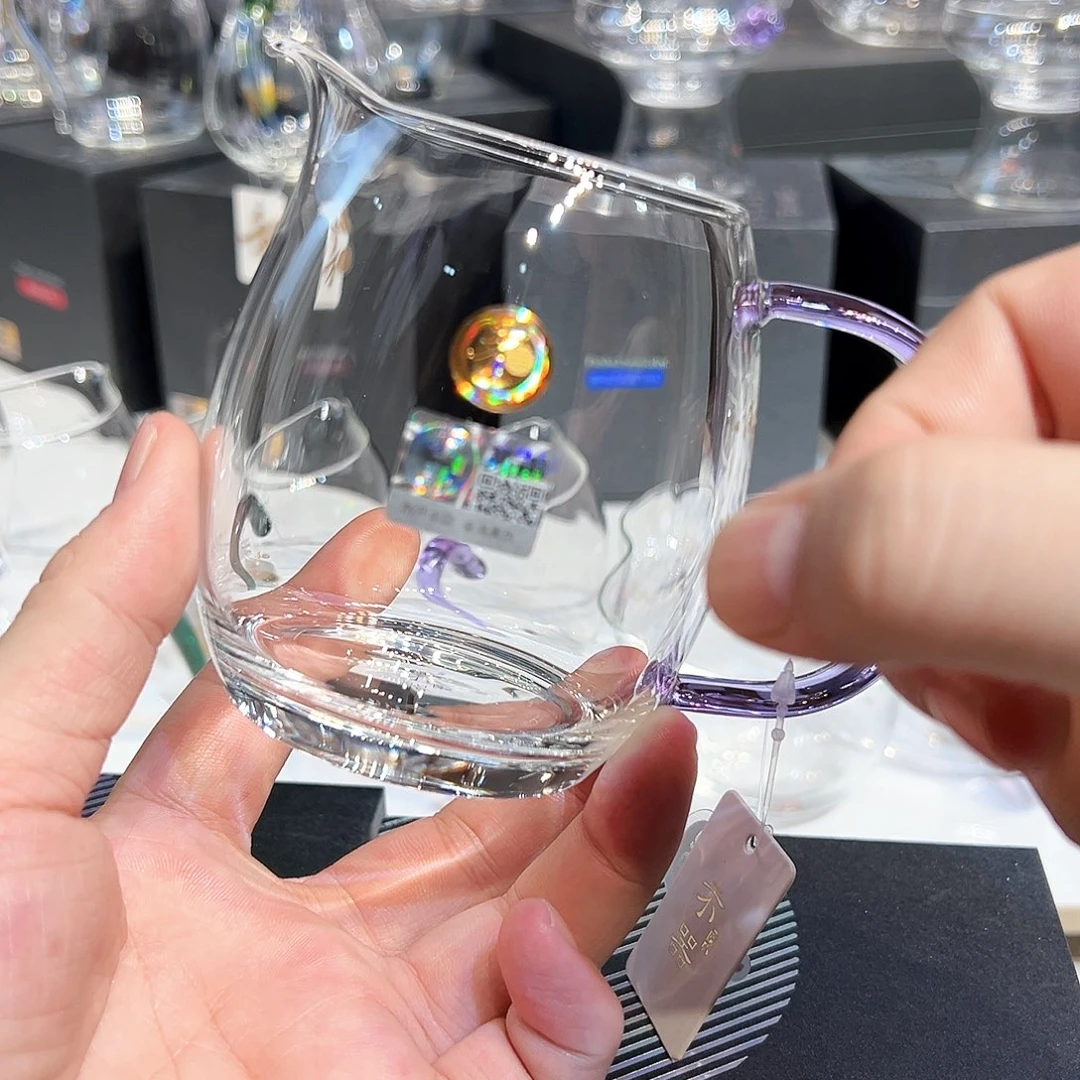 禾器澄然紫色公道杯