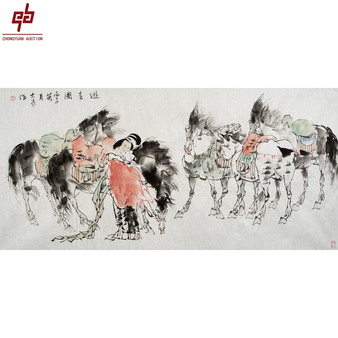 "lot3515 刘大为 画 原片 69cm*138cm约8.6平尺"