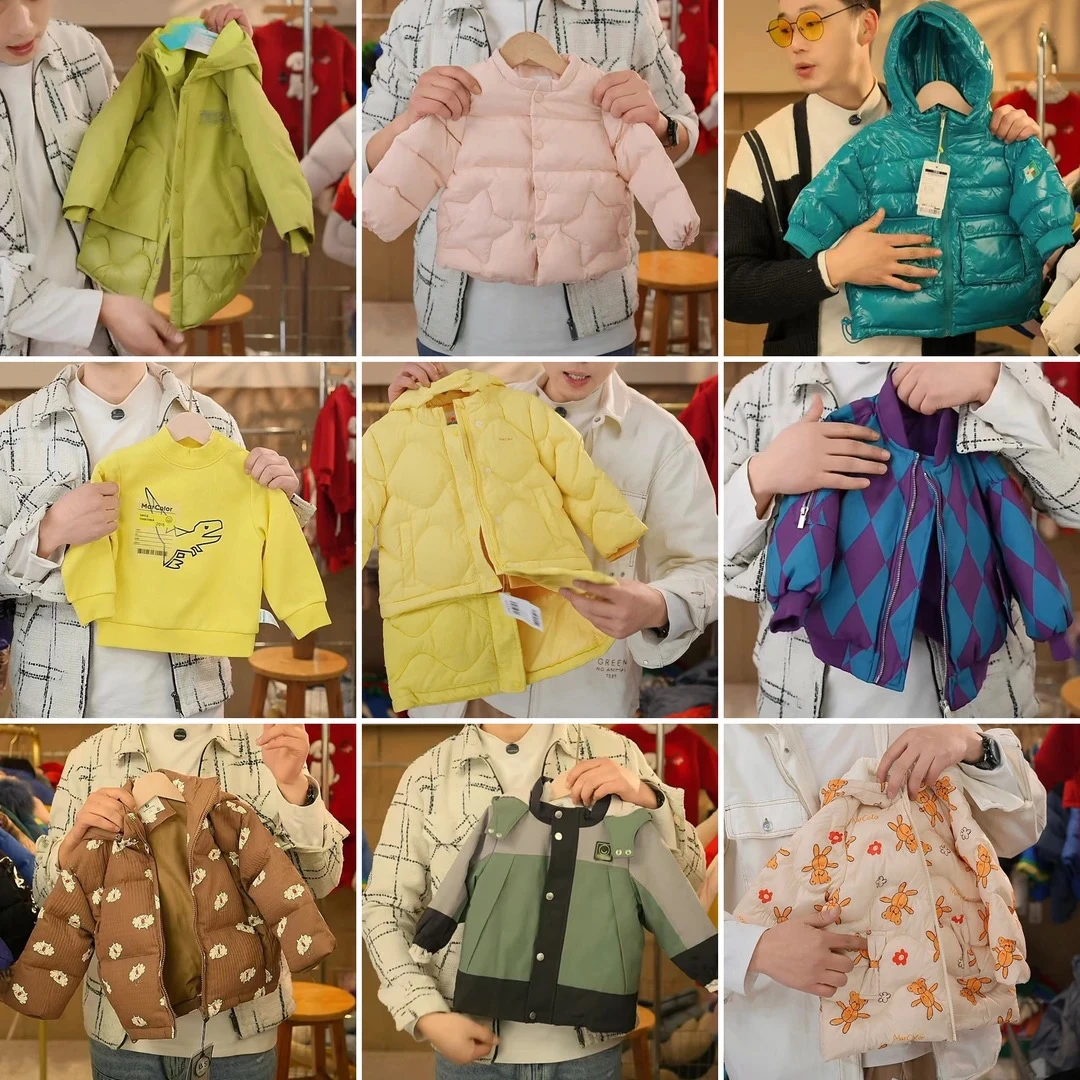 【BS】冬季儿童拼色韩版羽绒服004