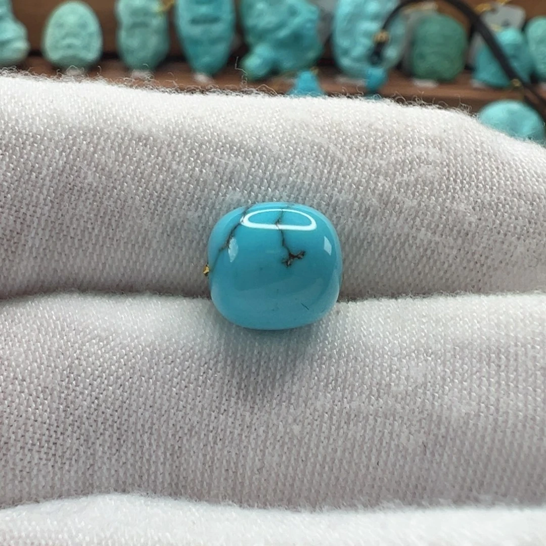 绿松石未镶嵌老型珠8.7mm