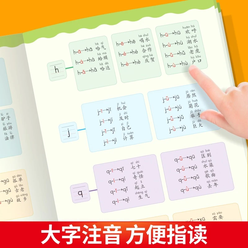 小能手声母韵母有声书拼读拼音每天幼小数aoe拼音发声书