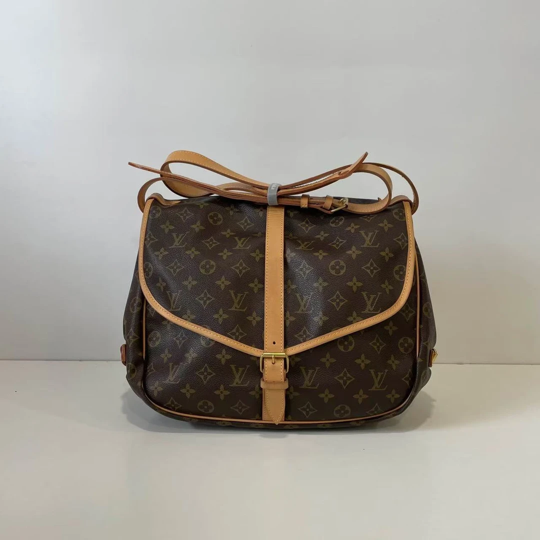 95新 LouisVuitton/路易威登 Lv路易威登老花中号双子星，无破无裂