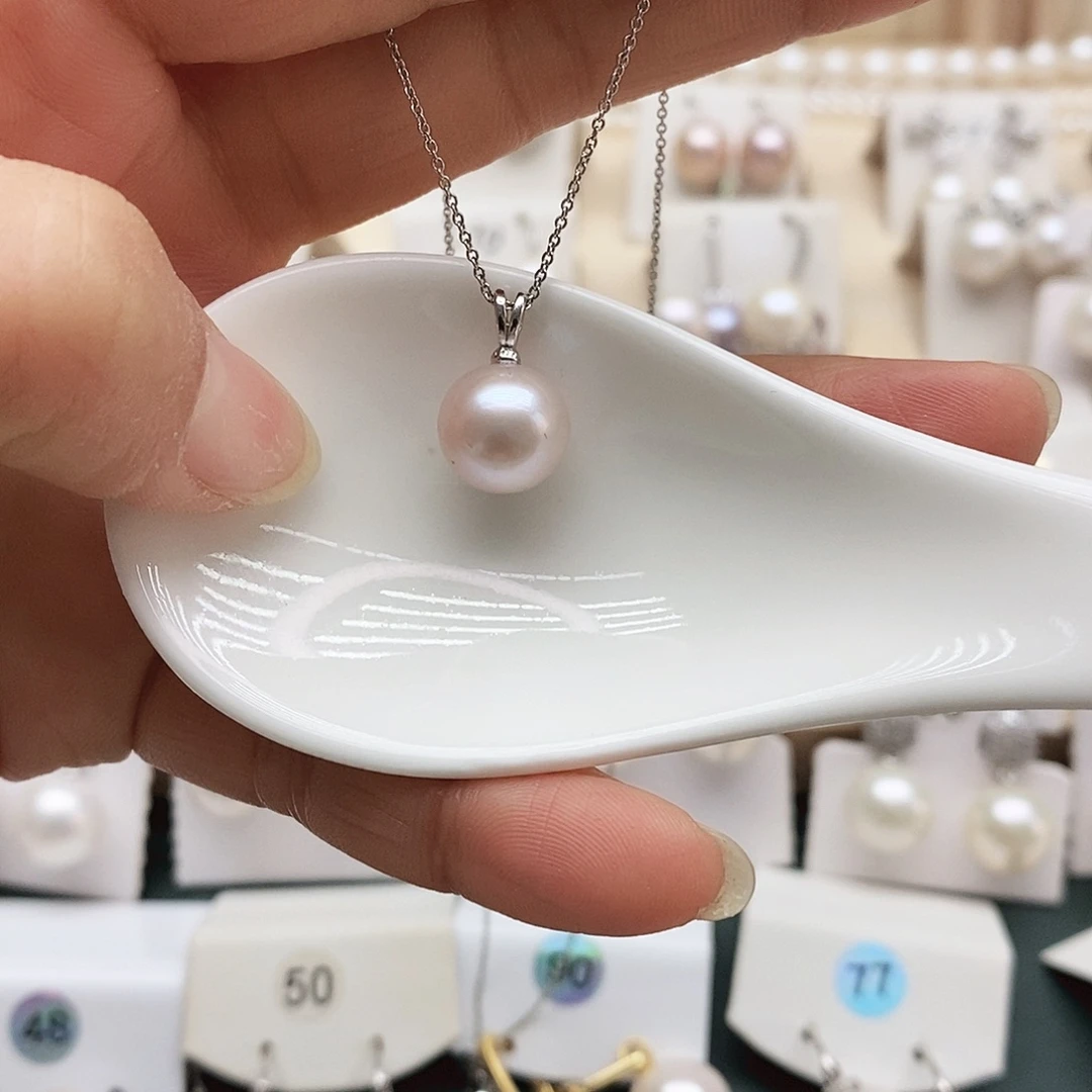 淡水珍珠颈饰银S925镶嵌