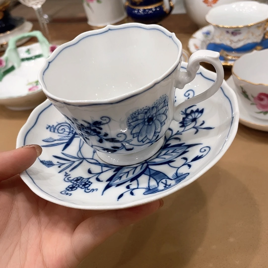 瓷片中古一等咖啡杯