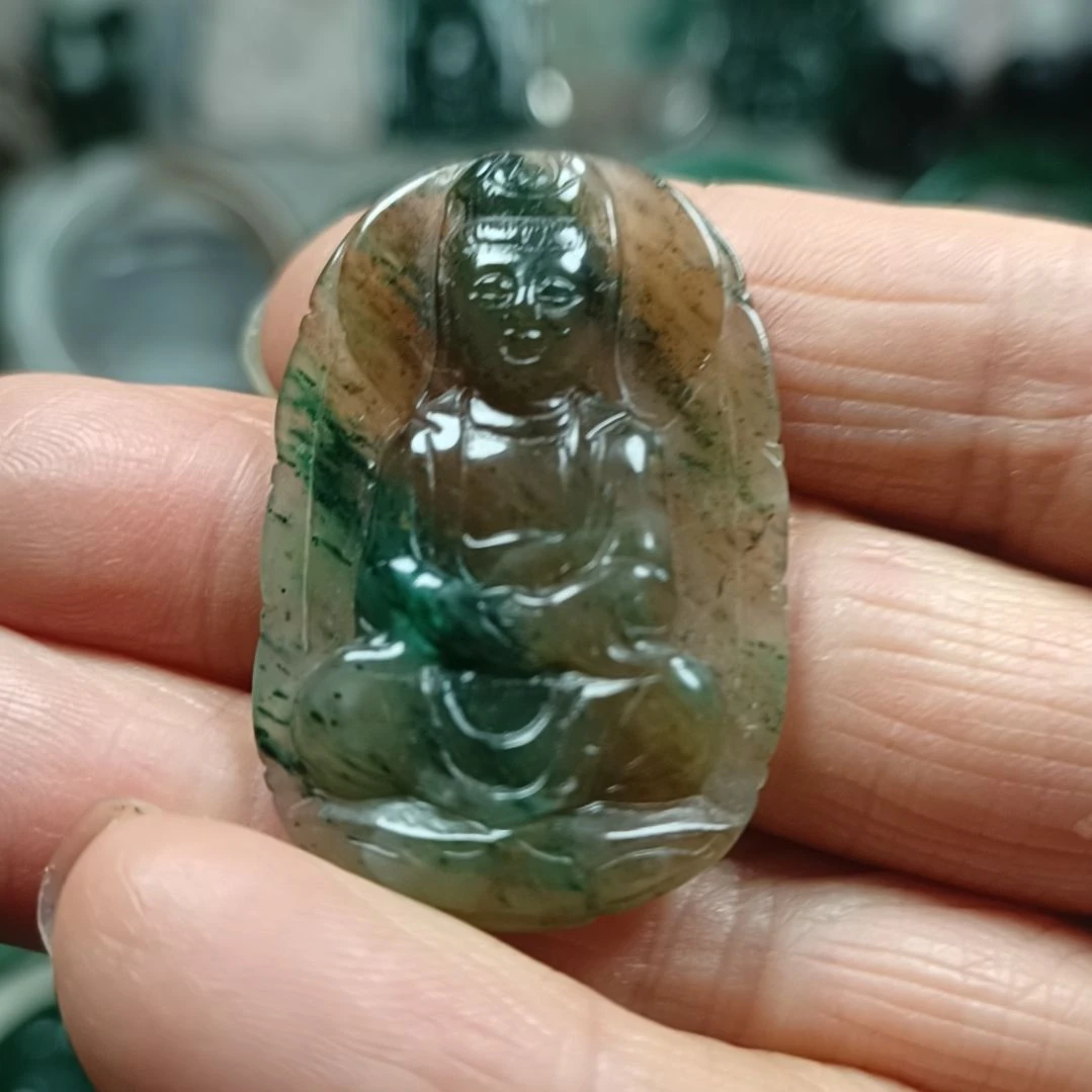 独山玉未镶嵌南海观音