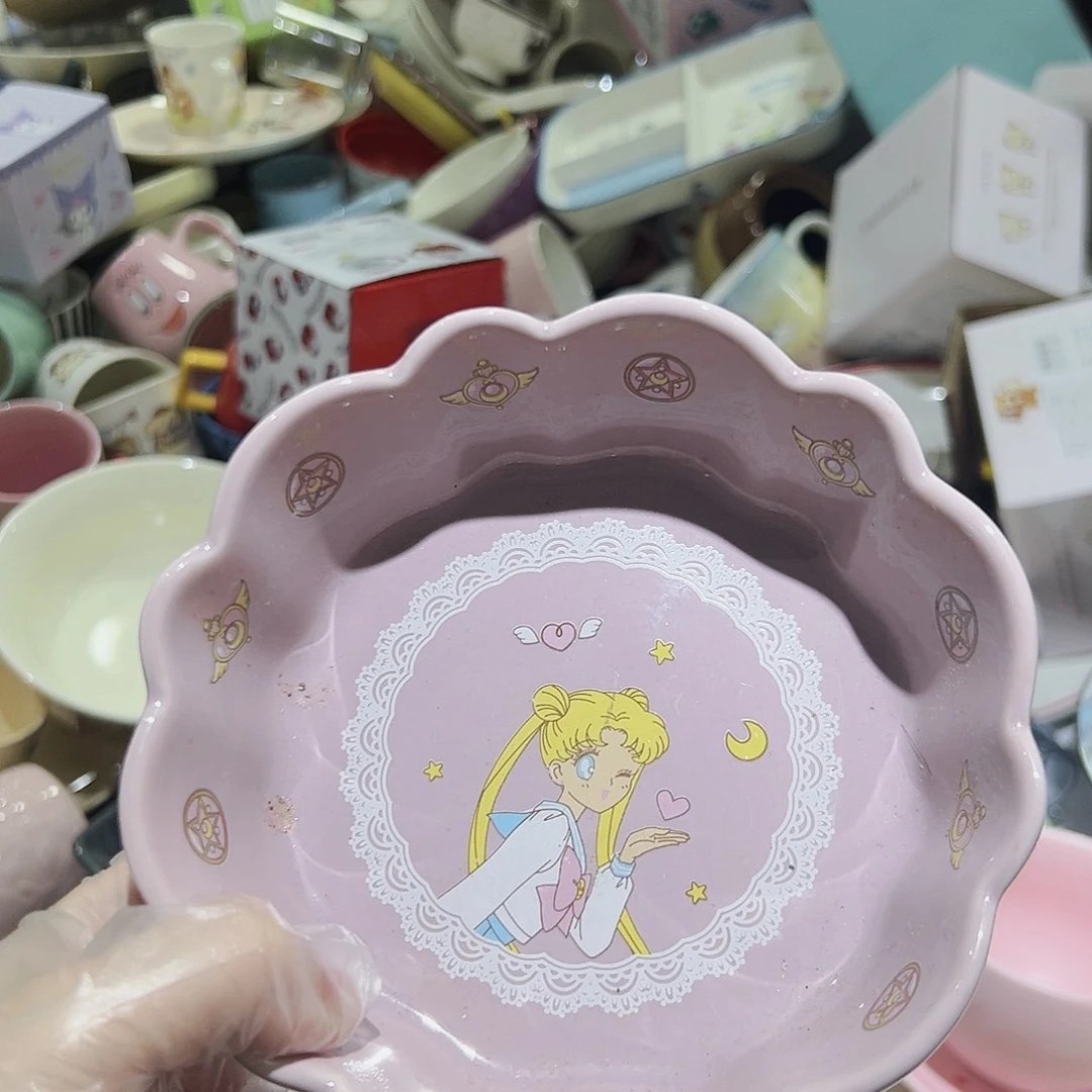 瓷片微瑕满20包邮可爱