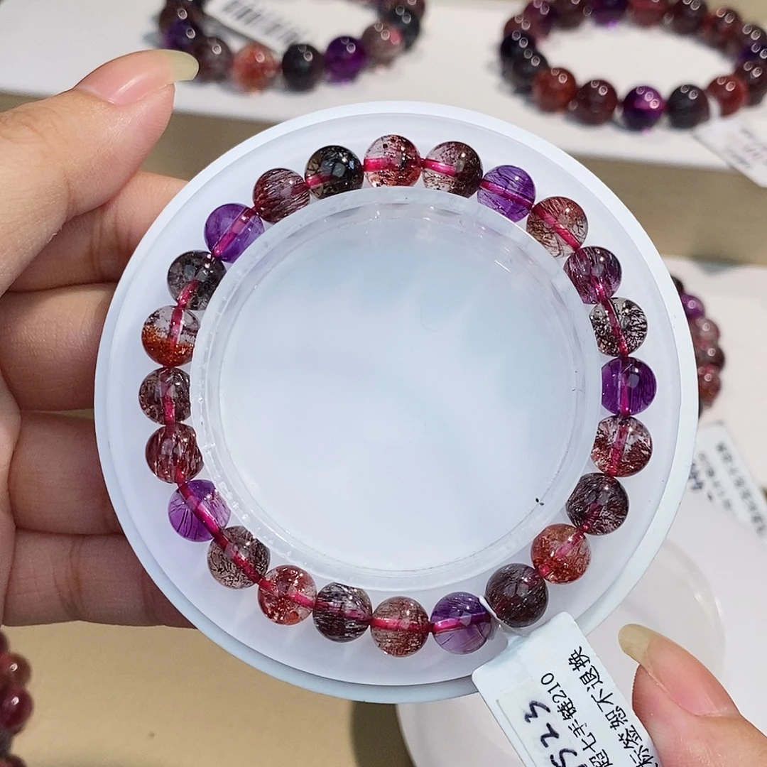 未镶嵌水晶手链黑加仑8